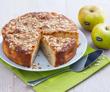 Torta de maçã com 4 cereais