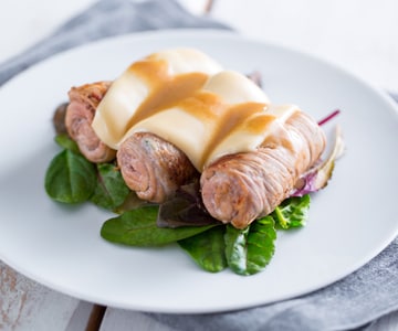 Rolinhos de carne com queijo