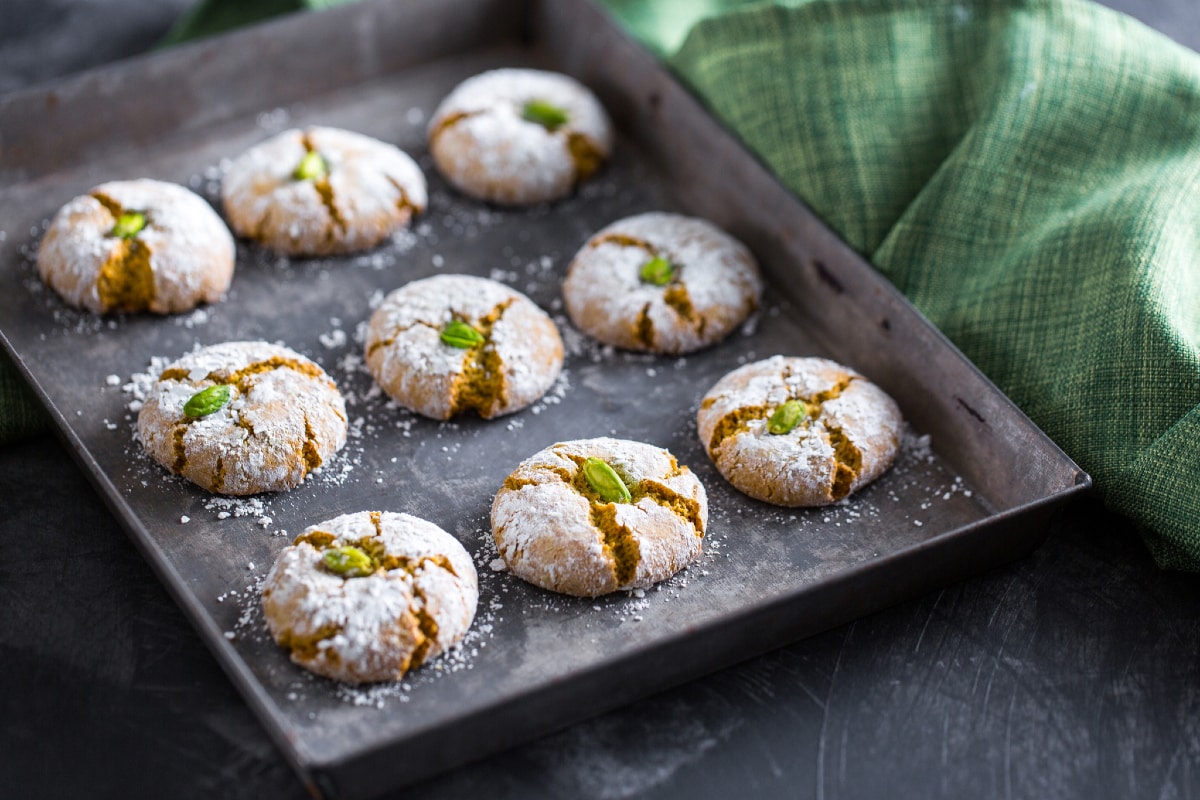 Biscoitos de pistache