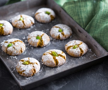 Biscoitos de pistache