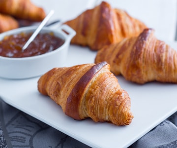 Croissants sem manteiga