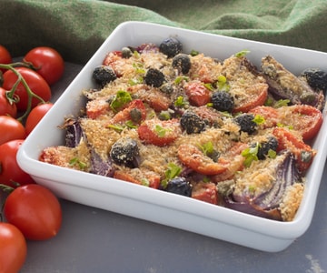 Cebolas gratinadas