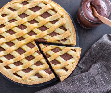 Torta de ricota e Nutella