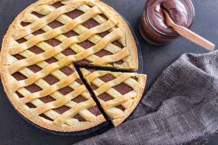 Torta de ricota e Nutella