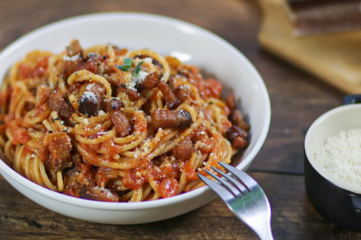 Spaghetti com rancetto