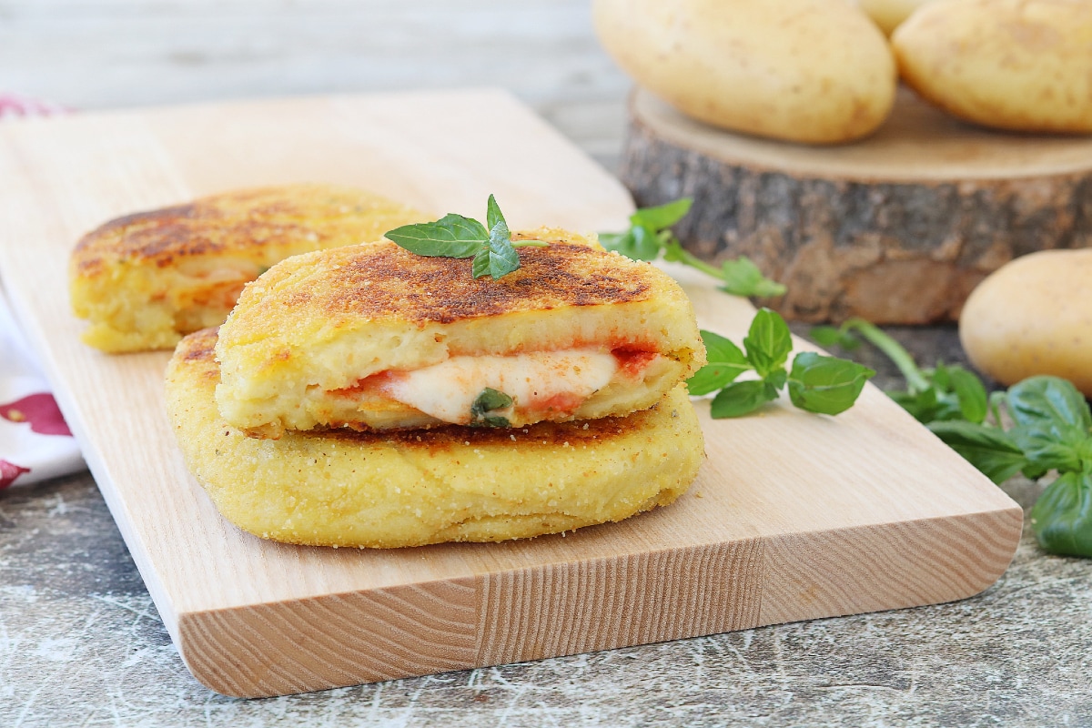 Torrada de batata à pizzaiola