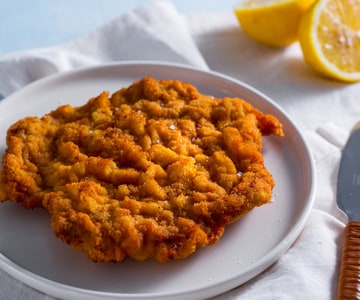 Costeleta à milanesa (Wiener Schnitzel)