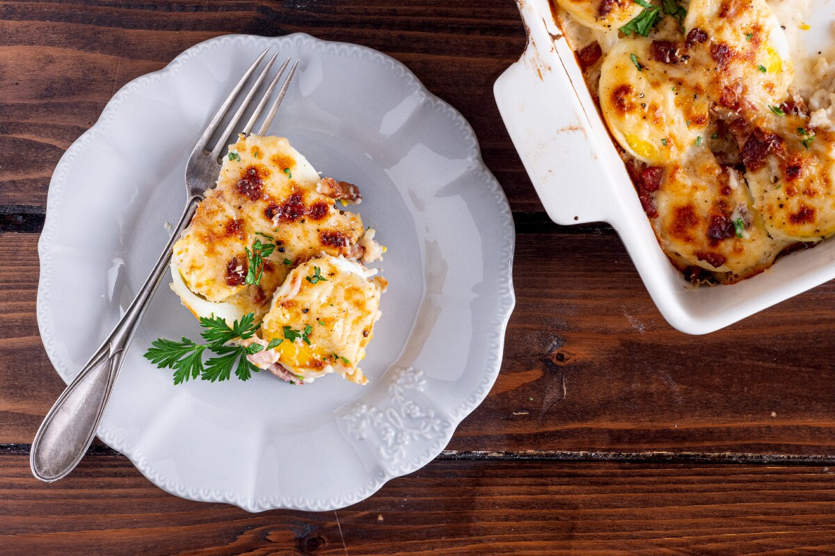 Ovos gratinados