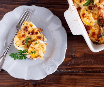 Ovos gratinados