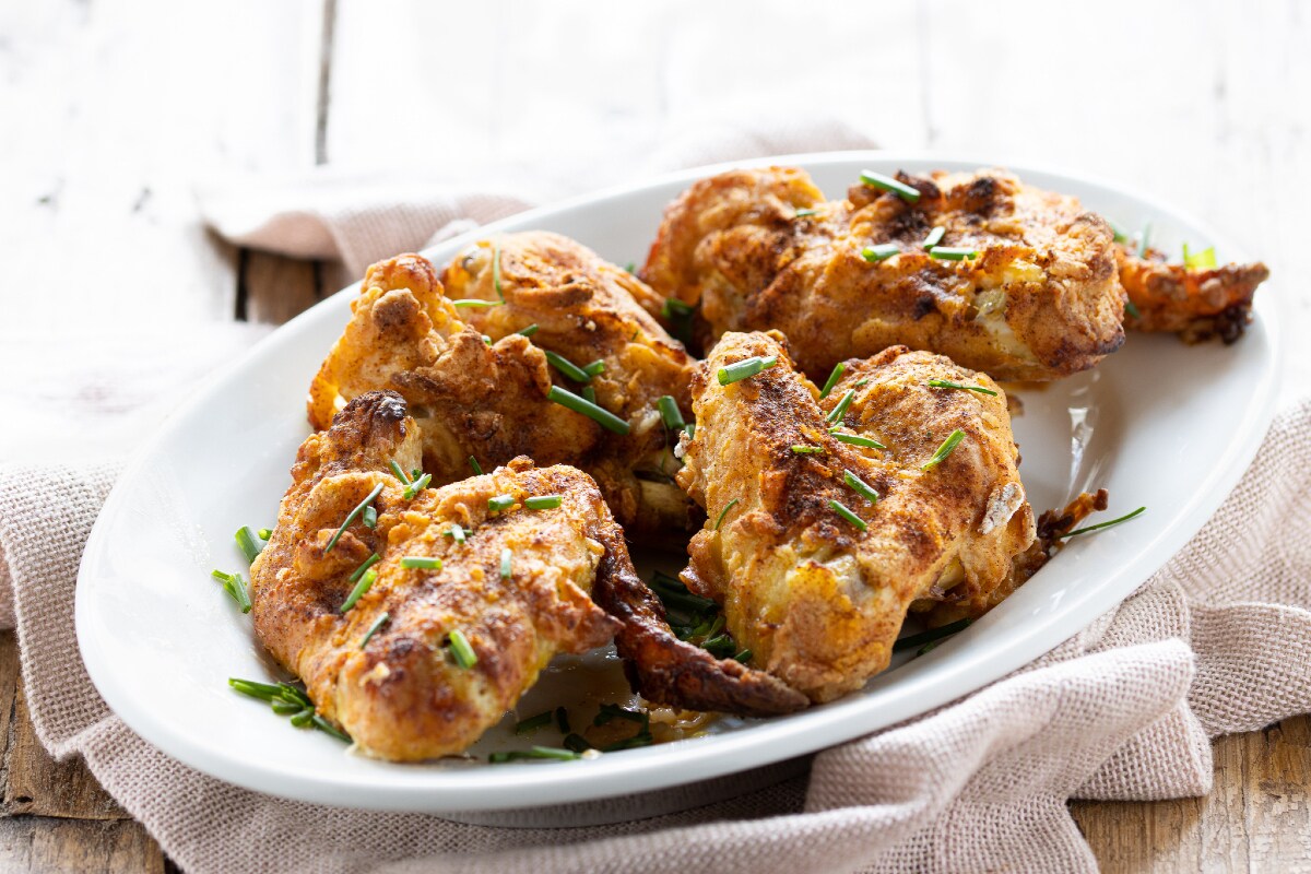 Asas de frango assadas