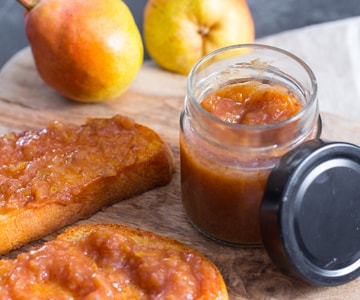 Geleia de pera e canela