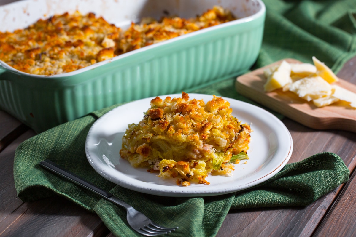 Repolho gratinado ao forno