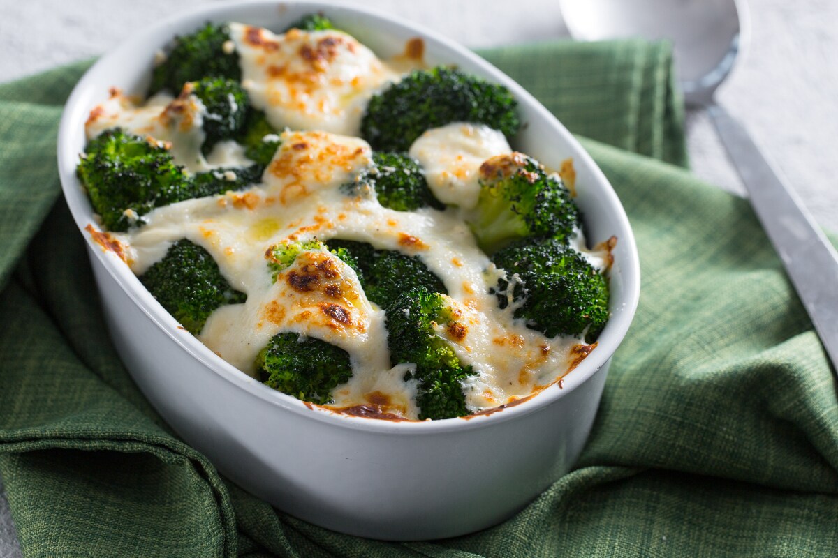 Brócolis gratinados