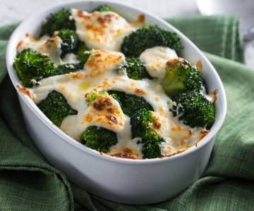 Brócolis gratinados