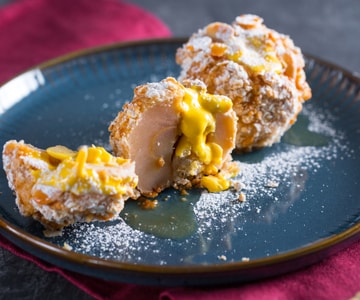 Doce com maçãs annurca e zabaione