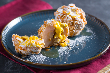 Doce com maçãs annurca e zabaione