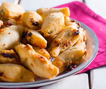 Tirinhas de pizza frita