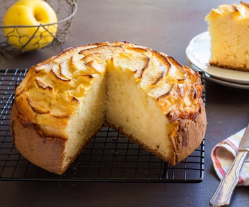 Torta de ricota e maçã