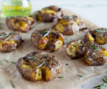 Batatas amassadas