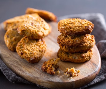Biscoitos de aveia e nozes