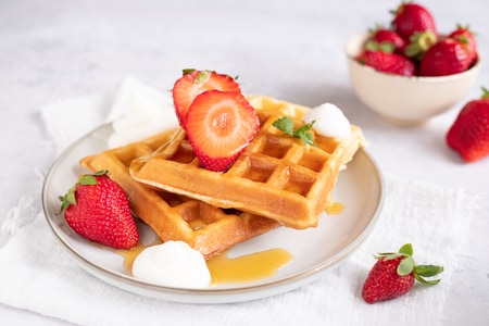 Waffle sem manteiga