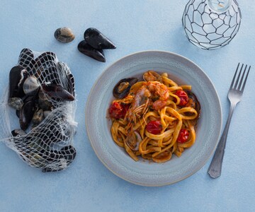 Scialatielli aos frutos do mar