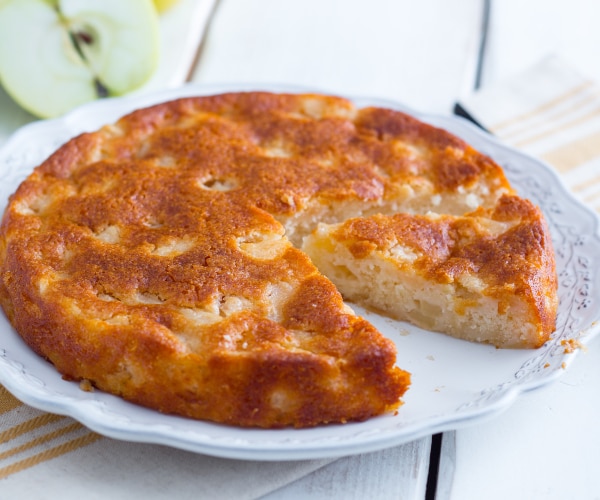 Torta de maçã sem ovos