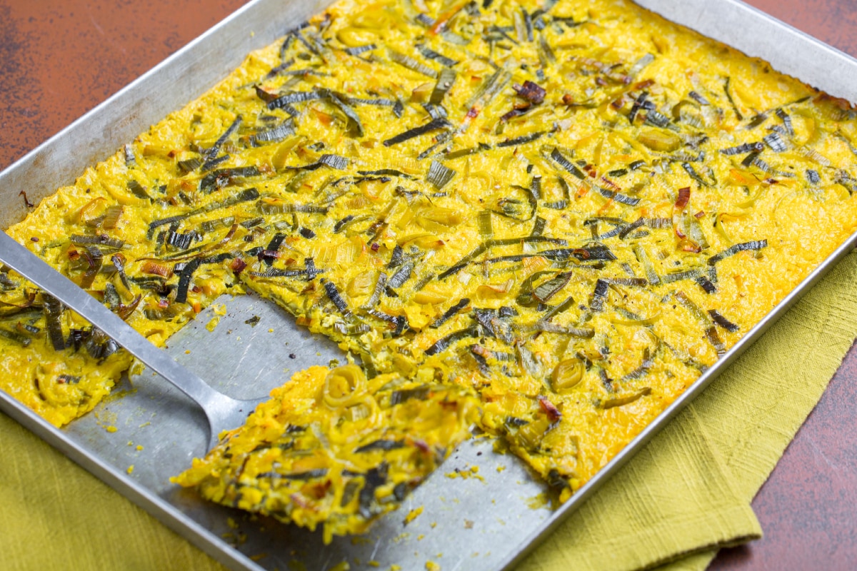 Farinata de alho-poró