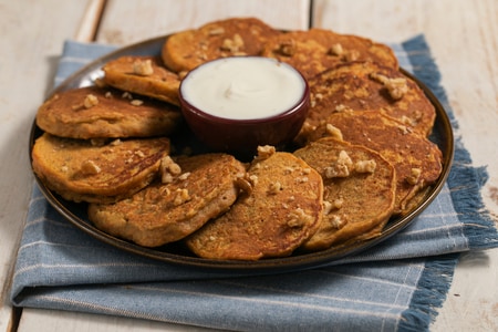 Panqueca de banana e cenoura