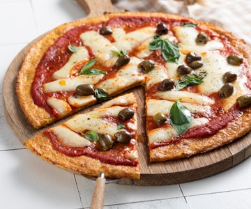 Falsa pizza de couve-flor