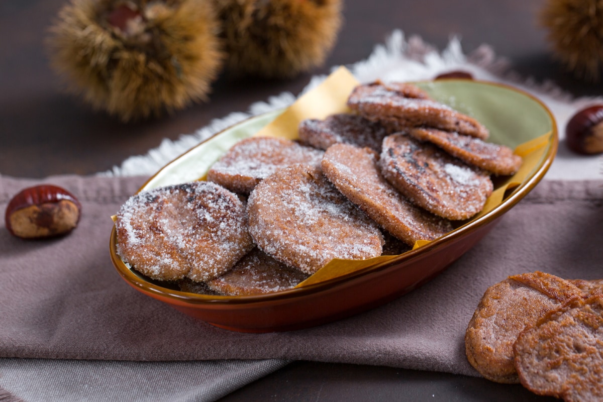 Panquecas de castanha toscanas