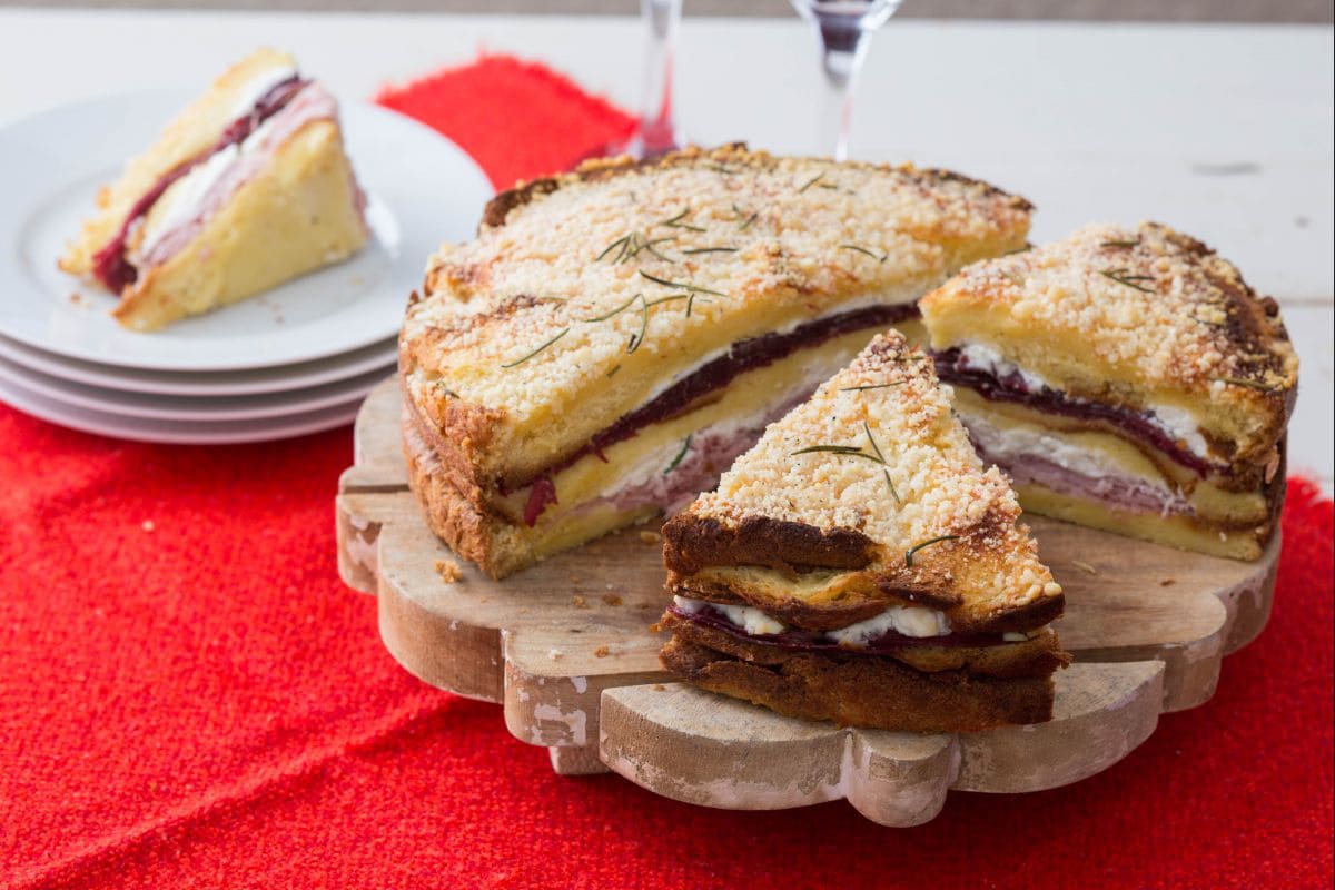 Torta de panetone gastronômico