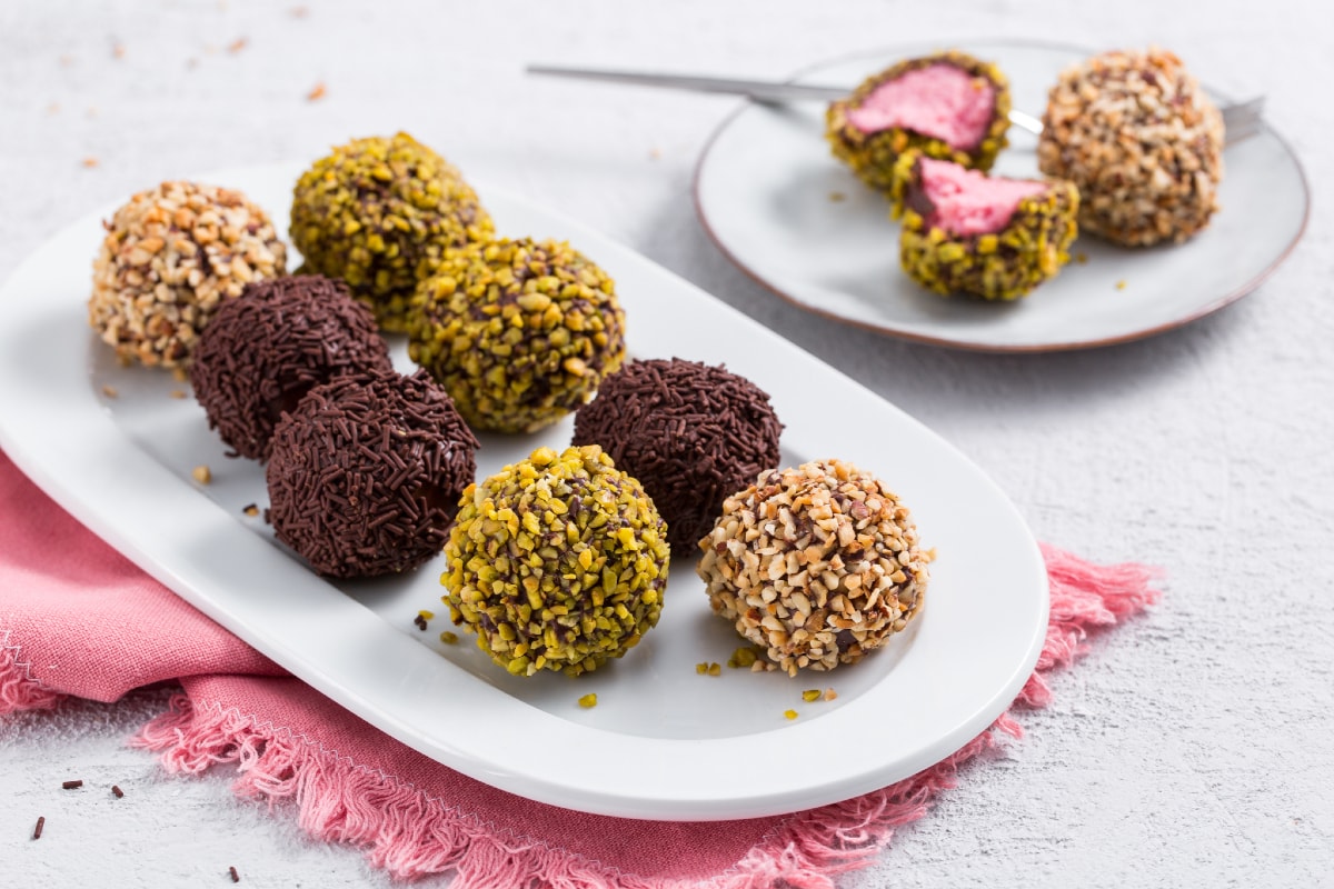Trufas de iogurte