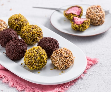 Trufas de iogurte