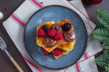 Rabanada de Pandoro com Nutella®