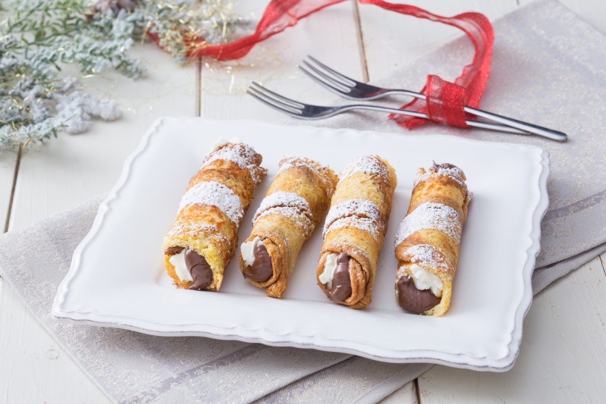 Cannoli de pandoro e Nutella®