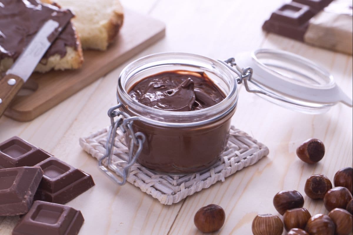 Creme de avelã e chocolate
