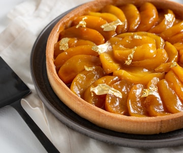 Torta de maçã e caramelo