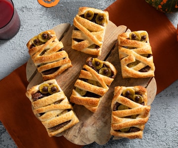 Múmias de Nutella e banana