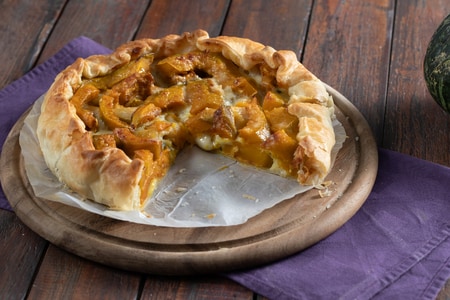 Torta salgada de abóbora e muçarela