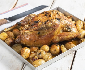 Galinha-d'angola recheada