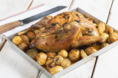 Galinha-d'angola recheada