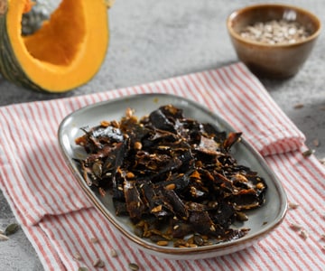 Chips de casca de abóbora