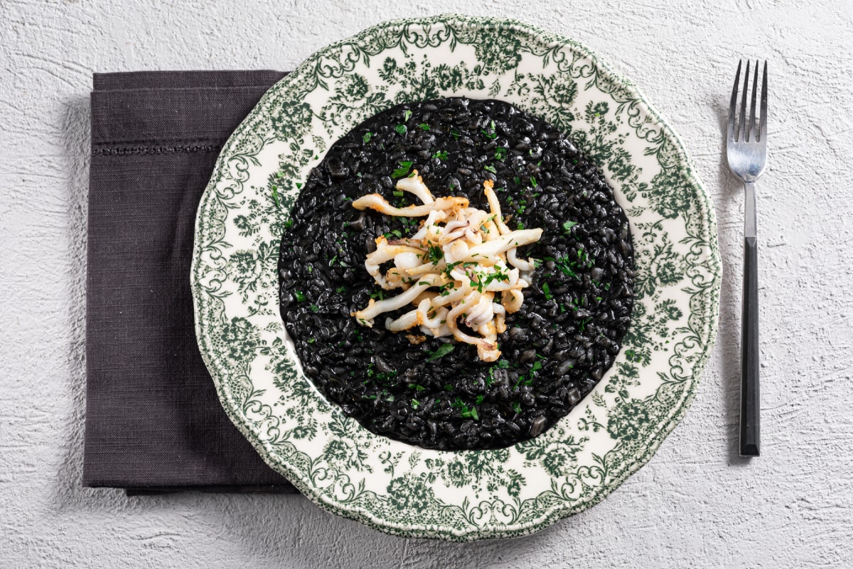 Risoto ao nero di seppia