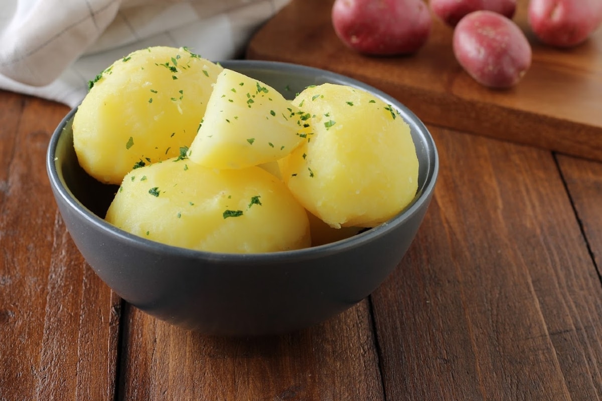 Batatas cozidas