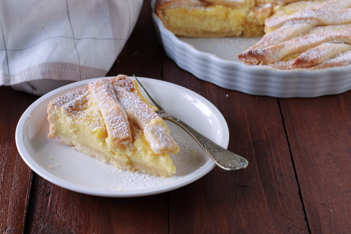 Torta com creme de confeiteiro