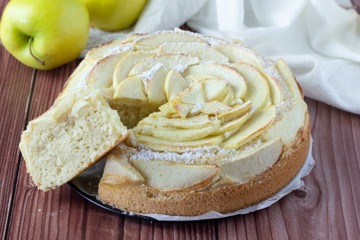 Torta de coco e maçã