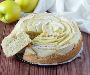 Torta de coco e maçã