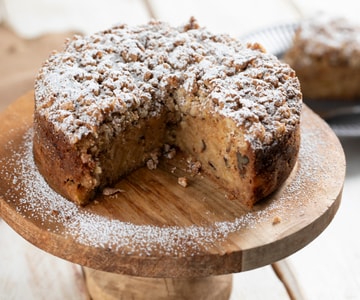 Torta de maçã com crumble