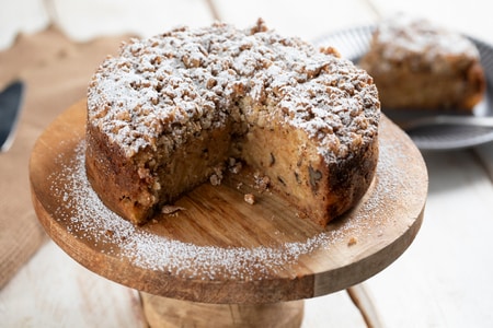 Torta de maçã com crumble